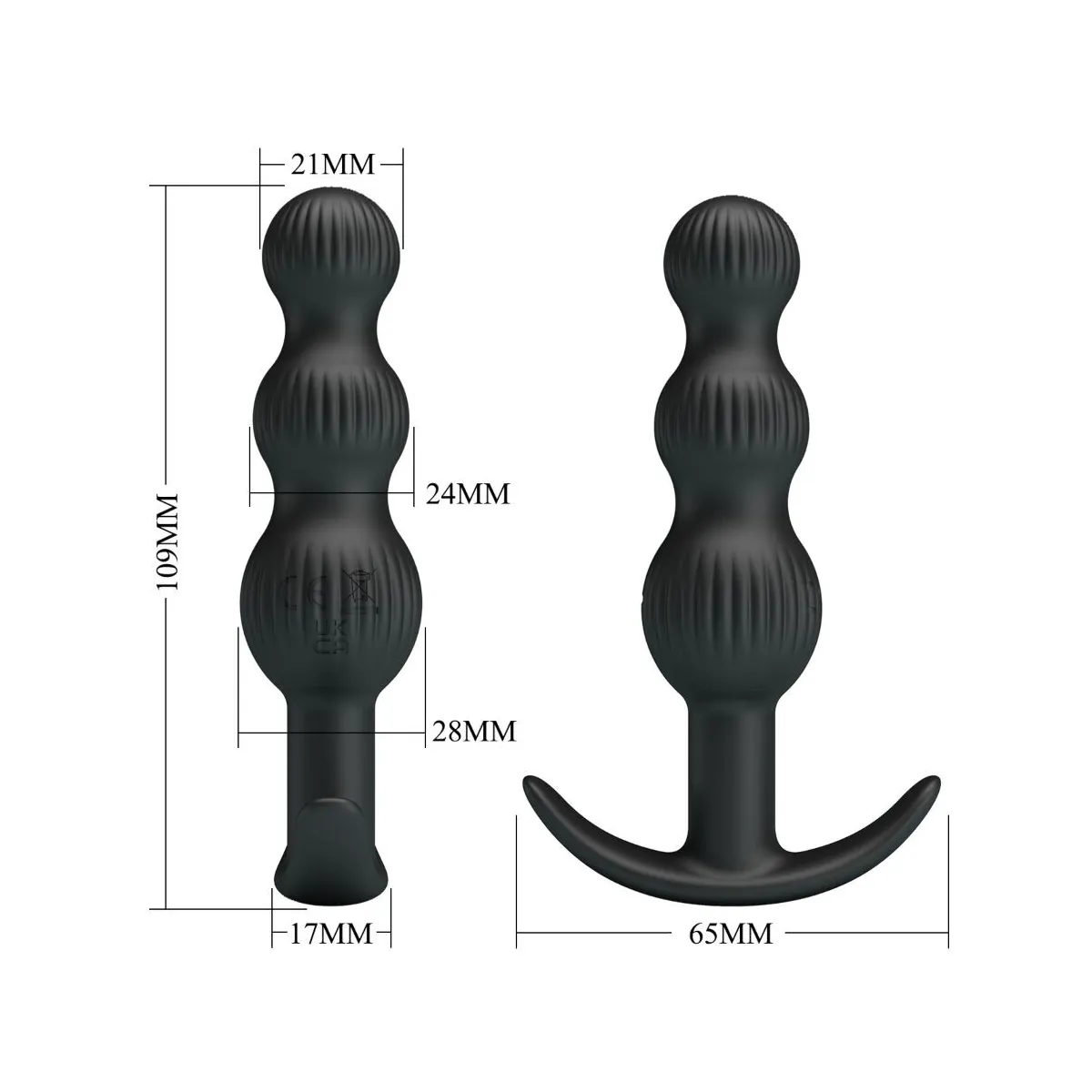 Sidney Analvibrator 10 Vibrationen Schwarz von Pretty Love | Fesselliebe.de