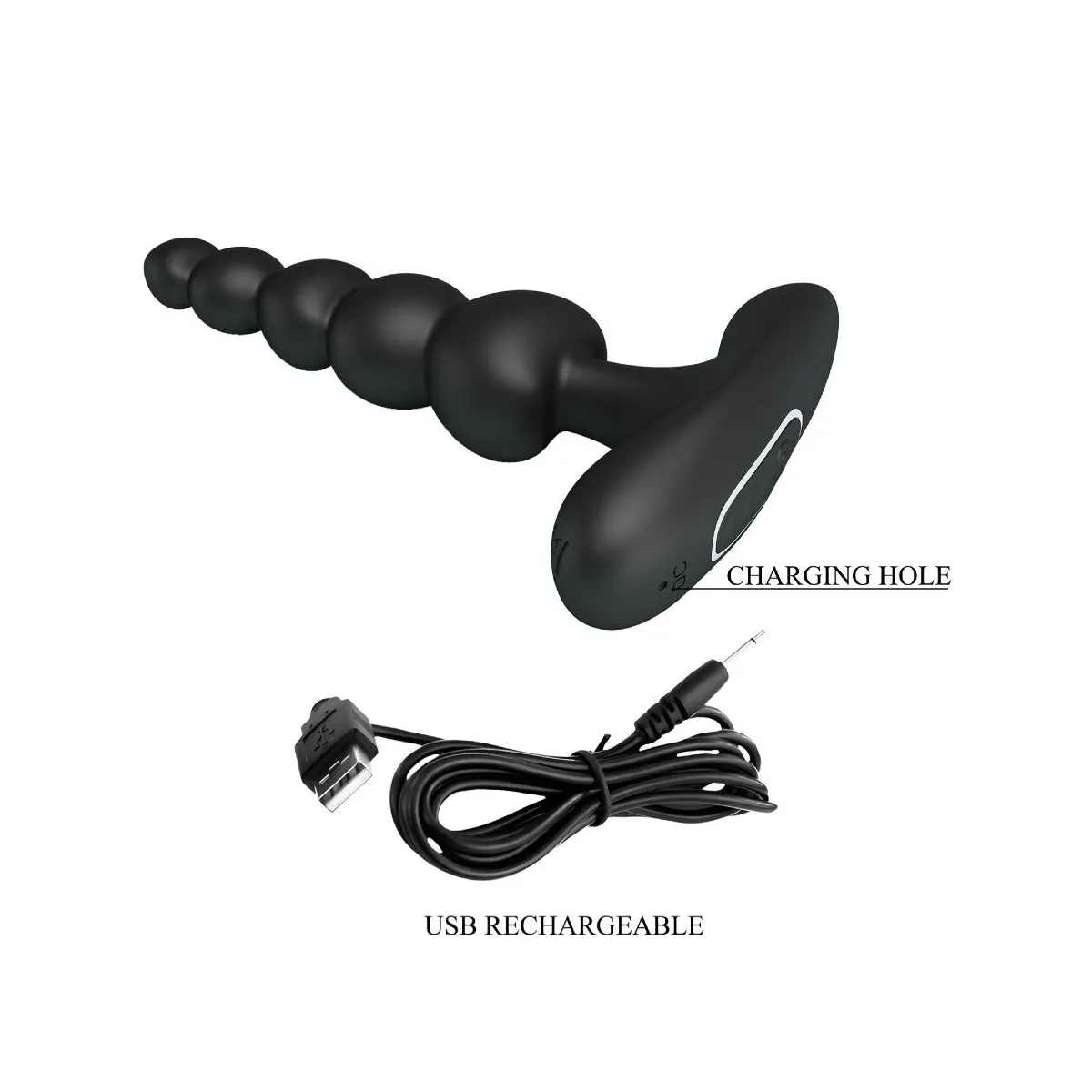 Corban Analvibrator 10 Vibrationen Schwarz von Pretty Love | Fesselliebe.de