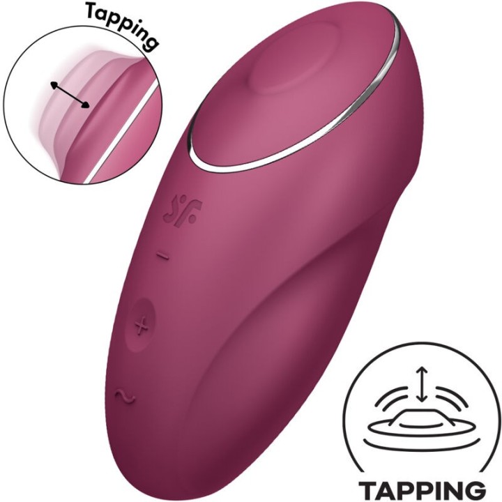 Tap & Climax 1 Auflegvibrator Rot von Satisfyer Layons | Fesselliebe.de
