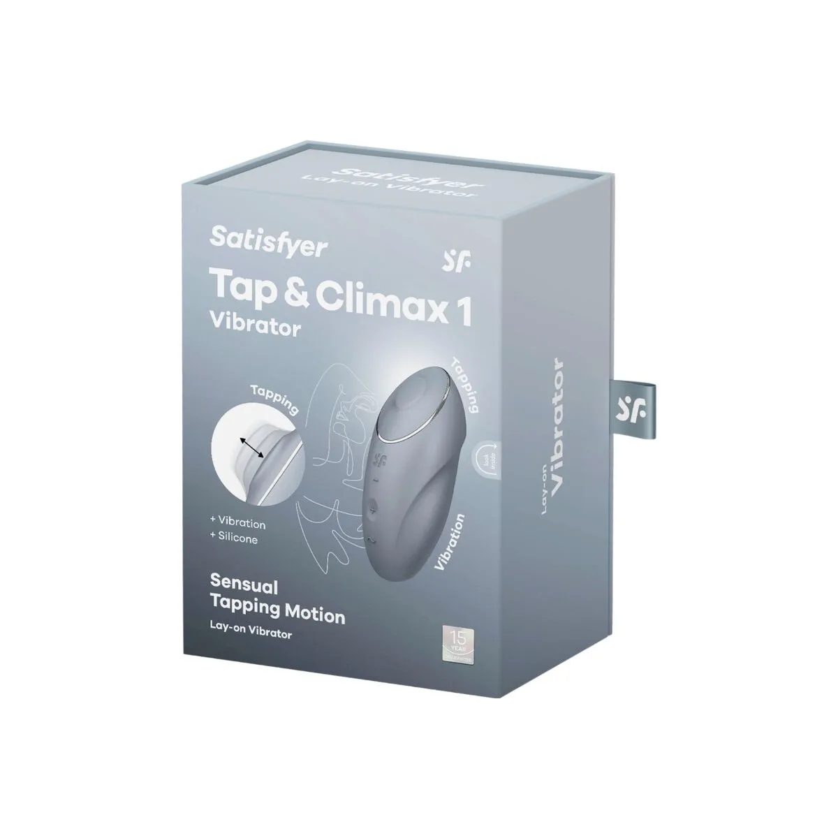 Tap & Climax 1 Auflegvibrator Grau von Satisfyer Layons | Fesselliebe.de