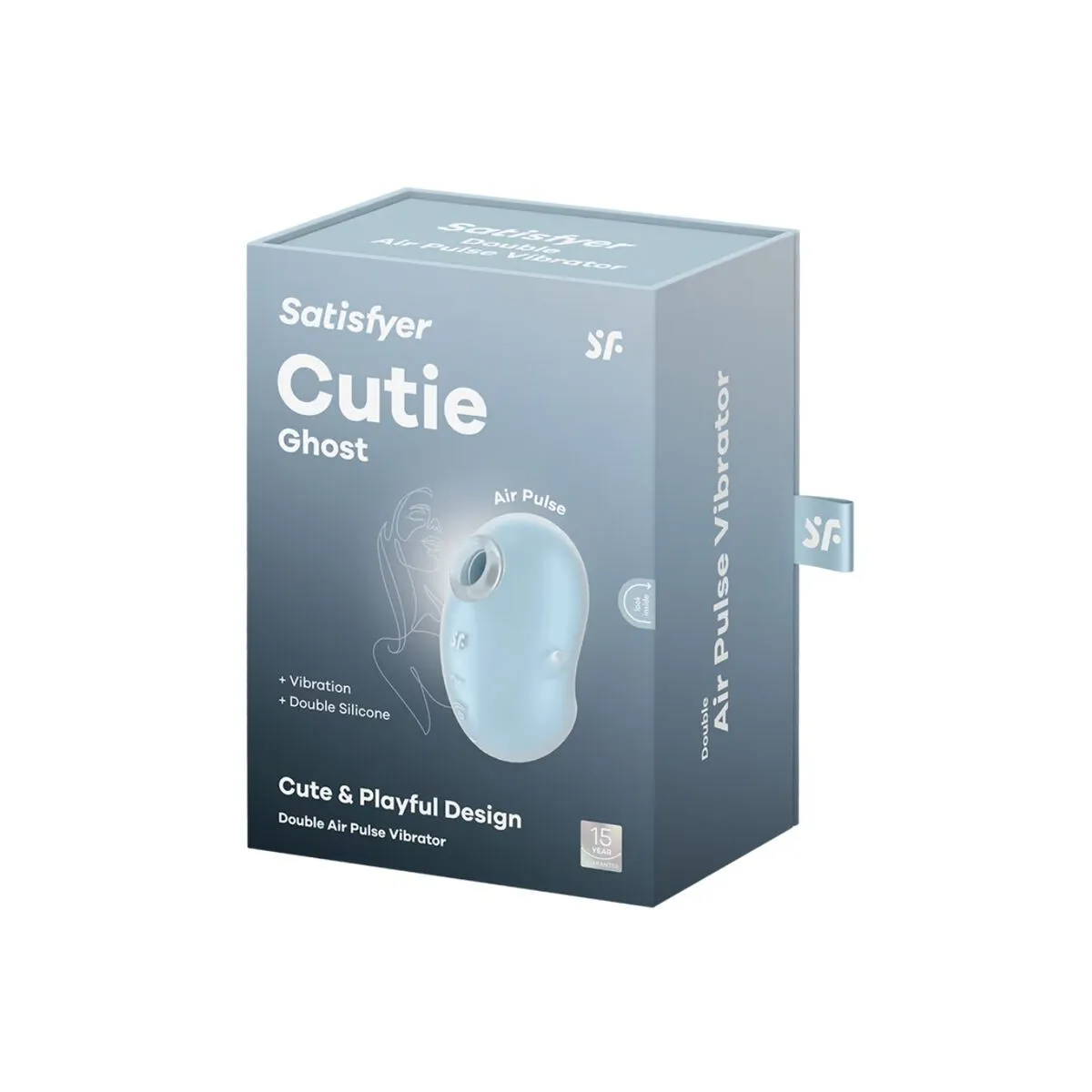 Cutie Ghost Auflegevibrator Hellblau von Satisfyer Layons | Fesselliebe.de