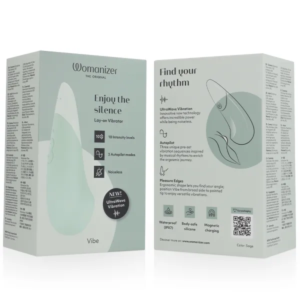 Vibe Lay-On Silent Vibrator Sage von Womanizer | Fesselliebe.de