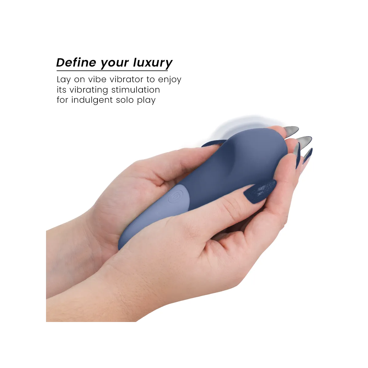 Vibe Lay-On Silent Vibrator Dunkelblau von Womanizer | Fesselliebe.de