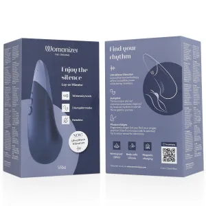 Vibe Lay-On Silent Vibrator Dunkelblau von Womanizer