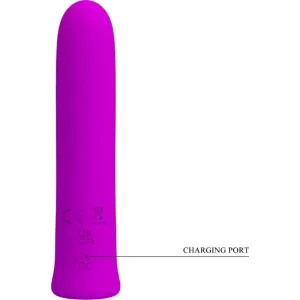 Curtis Mini Super Power Vibrator 12 Lila Silikonvibrationen von Pretty Love Flirtation