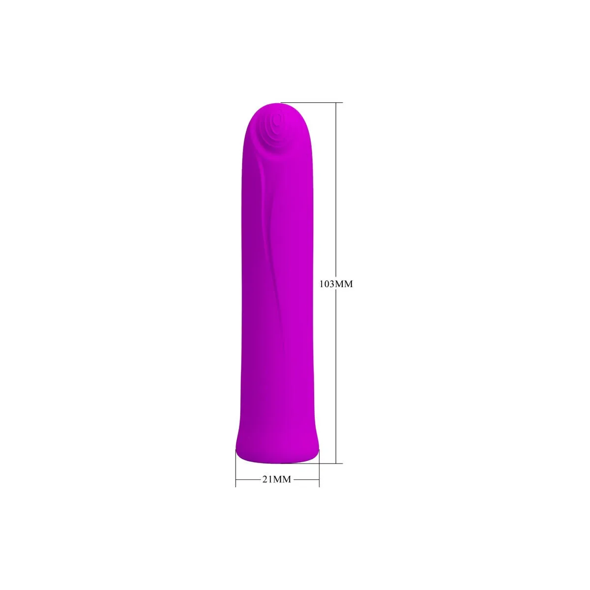 Curtis Mini Super Power Vibrator 12 Lila Silikonvibrationen von Pretty Love Flirtation | Fesselliebe.de