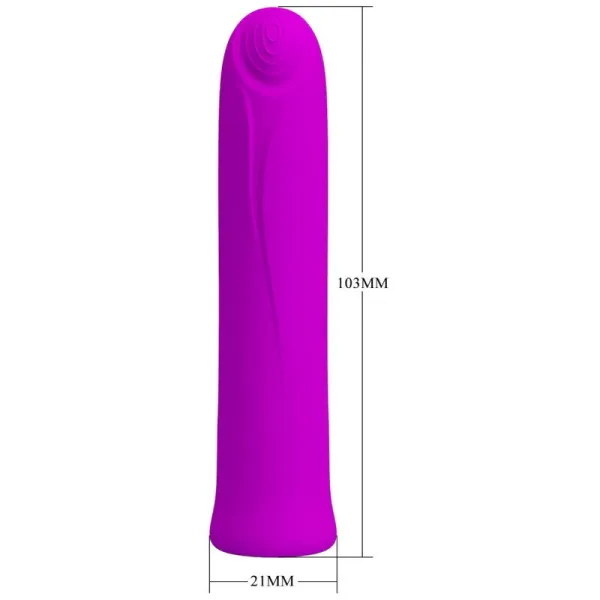 Curtis Mini Super Power Vibrator 12 Lila Silikonvibrationen von Pretty Love Flirtation | Fesselliebe.de