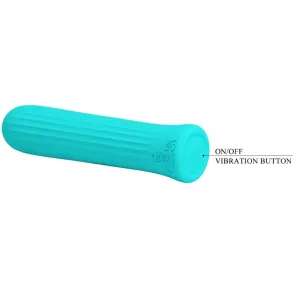 Blanche Blauer Stimulator-Vibrator von Pretty Love C-Type