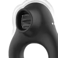 Vibratorring aus Silikon, 3 Motoren, wiederaufladbar, Schwarz von Black&Silver