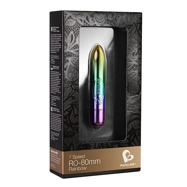 Ro-80mm 7-Gang Rainbow von Rocks-Off | Fesselliebe.de