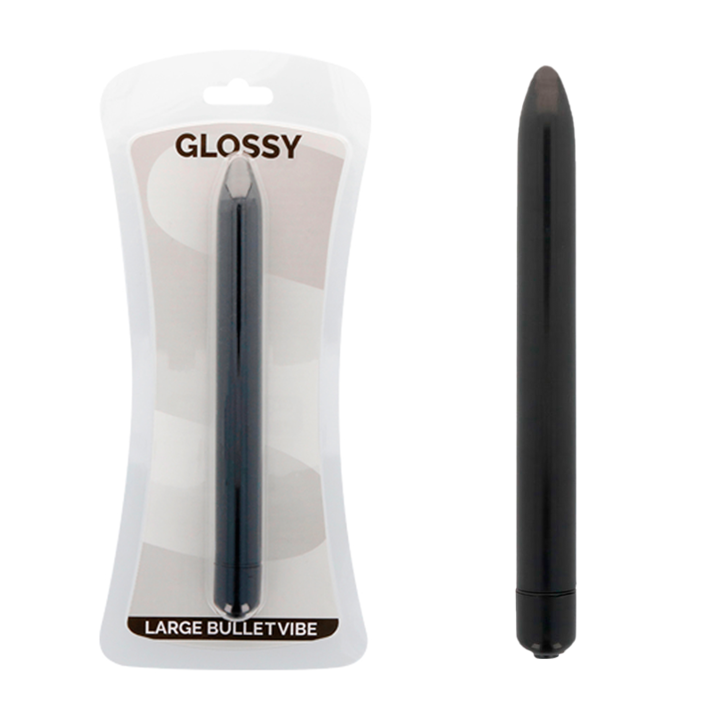 Schlanker Vibrator Schwarz von Glossy | Fesselliebe.de