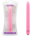 Schlanker Vibrator Deep Rose von Glossy