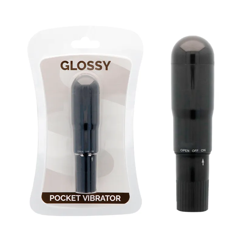 Taschenvibrator Schwarz von Glossy | Fesselliebe.de
