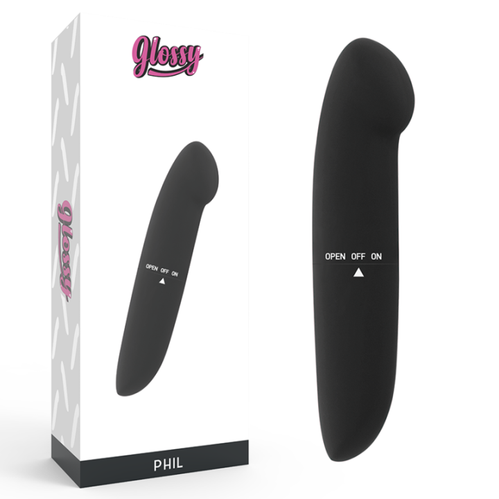 Phil Vibrator Schwarz von Glossy | Fesselliebe.de