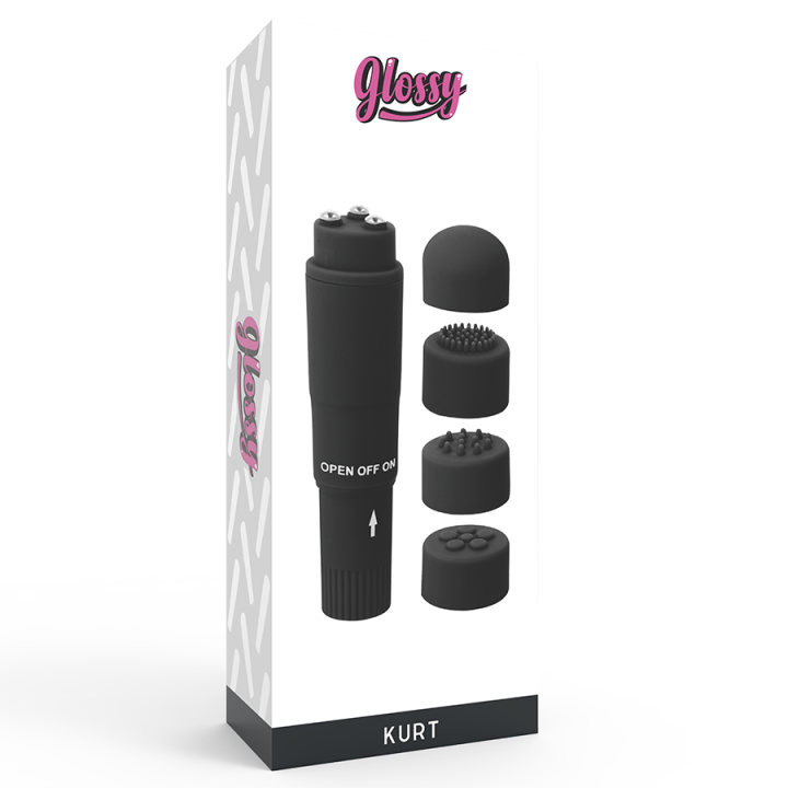 Kurt Taschenmassager Schwarz von Glossy | Fesselliebe.de