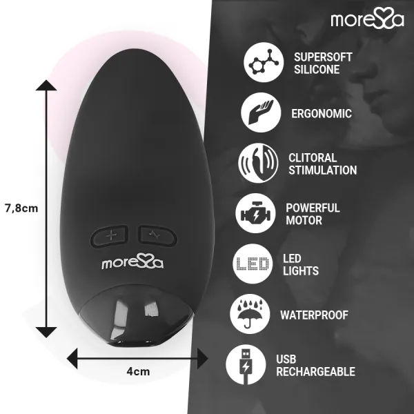 Blossom Schwarzer Vibrator von Moressa | Fesselliebe.de