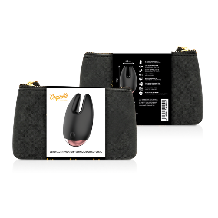 Klitorialstimulator Schwarz / Gold von Coquette Toys | Fesselliebe.de