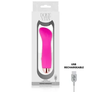 Aufladbarer Vibrator eine Rosa 7 Geschwindigkeit von Dolce Vita