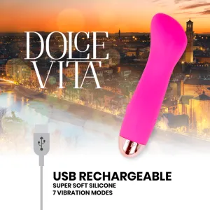 Aufladbarer Vibrator eine Rosa 7 Geschwindigkeit von Dolce Vita