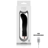 Aufladbarer Vibrator Zwei Schwarz 7 Geschwindigkeit von Dolce Vita | Fesselliebe.de