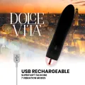 Aufladbarer Vibrator Vier Schwarz 7 Geschwindigkeiten von Dolce Vita