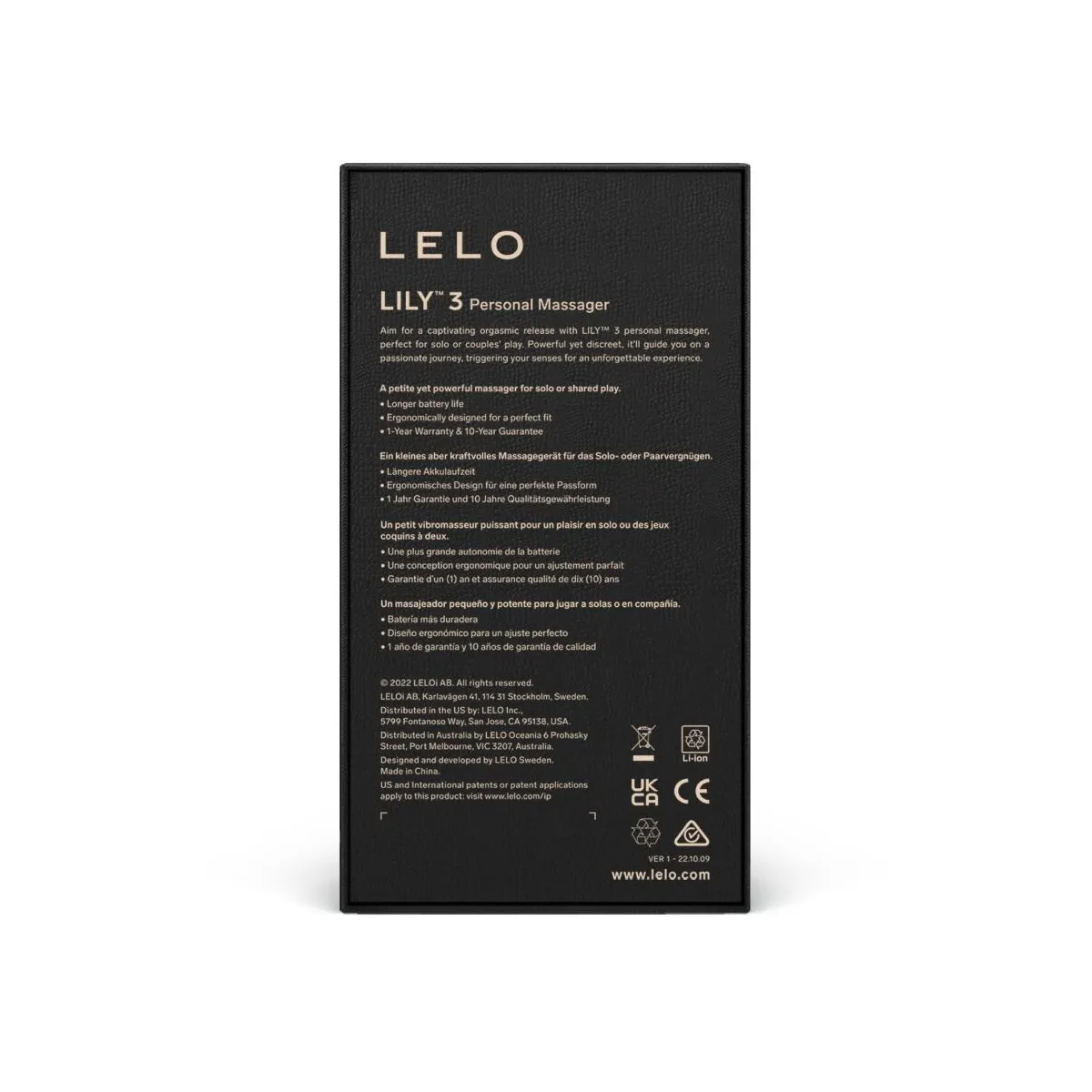 Lily 3 Persönliches Massager - Lavendel von Lelo | Fesselliebe.de