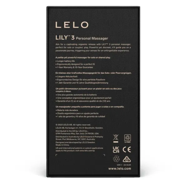 Lily 3 Persönliches Massager - Lavendel von Lelo | Fesselliebe.de