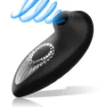 Drake Deluxe Sucking Vibe wiederaufladbares Silikon Schwarz von Black&Silver