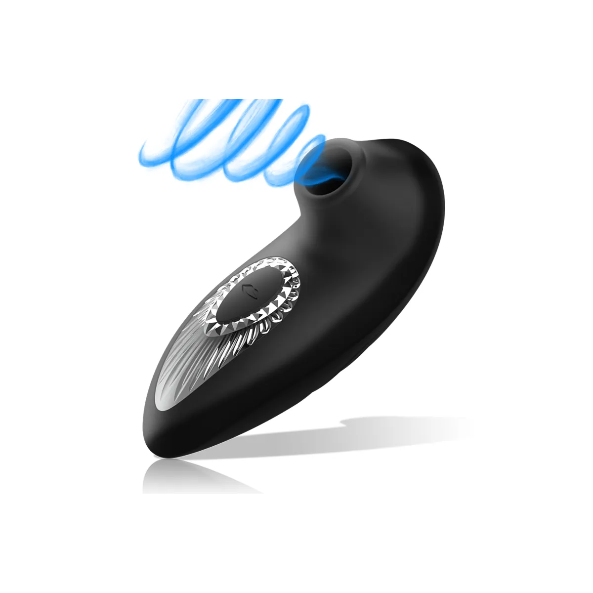 Drake Deluxe Sucking Vibe wiederaufladbares Silikon Schwarz von Black&Silver | Fesselliebe.de