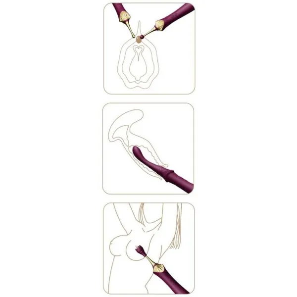 Bess 2 Clitoral Massager Purple von Zalo | Fesselliebe.de