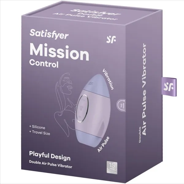Mission Control Flieder Kleiner Doppelimpuls Vibrator von Satisfyer Vibrator | Fesselliebe.de