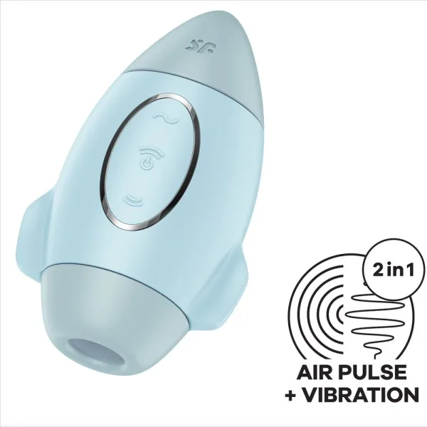 Mission Control Blauer Kleiner Doppelimpuls Vibrator von Satisfyer Vibrator | Fesselliebe.de