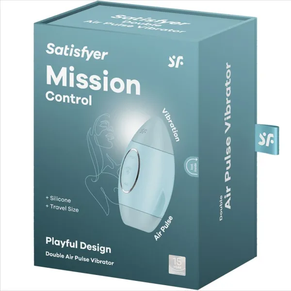 Mission Control Blauer Kleiner Doppelimpuls Vibrator von Satisfyer Vibrator | Fesselliebe.de