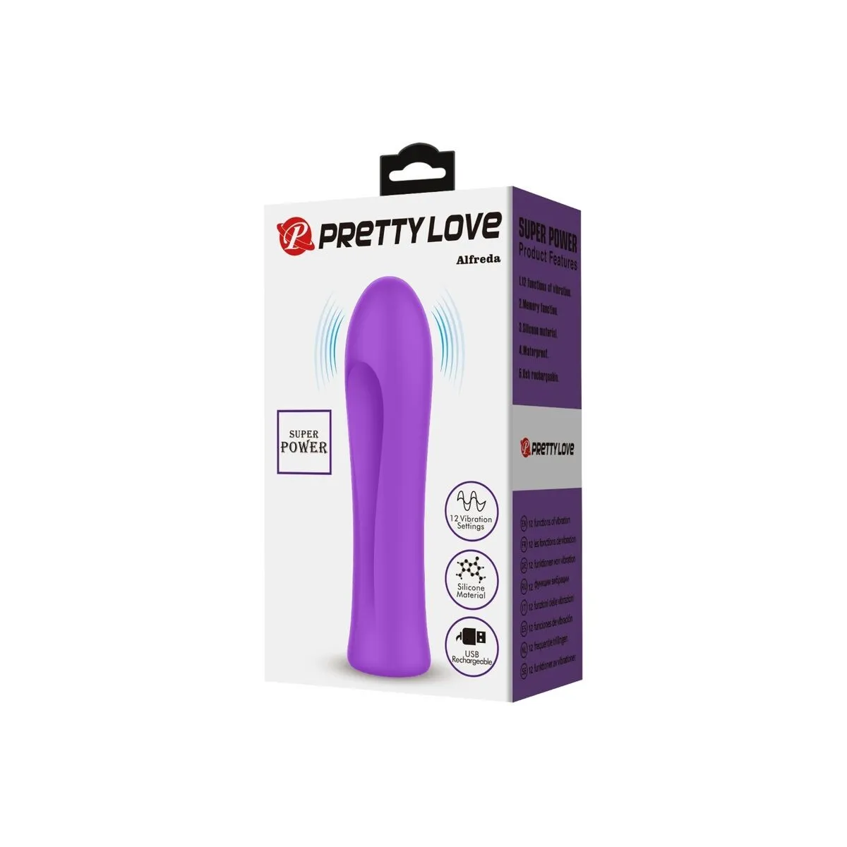 Alfreda Super Power Vibrator Aqua Lila von Pretty Love Flirtation | Fesselliebe.de