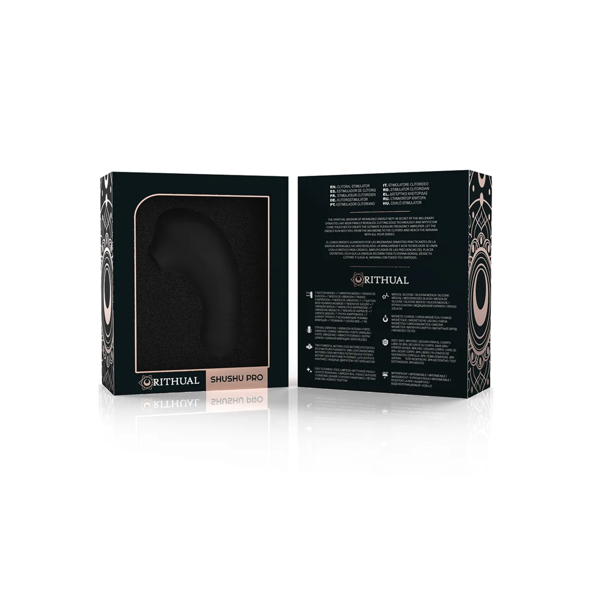 Shushu Pro Pocket Klitoris-Stimulator 2 Leistungsstarke Jet-Motoren von Rithual | Fesselliebe.de