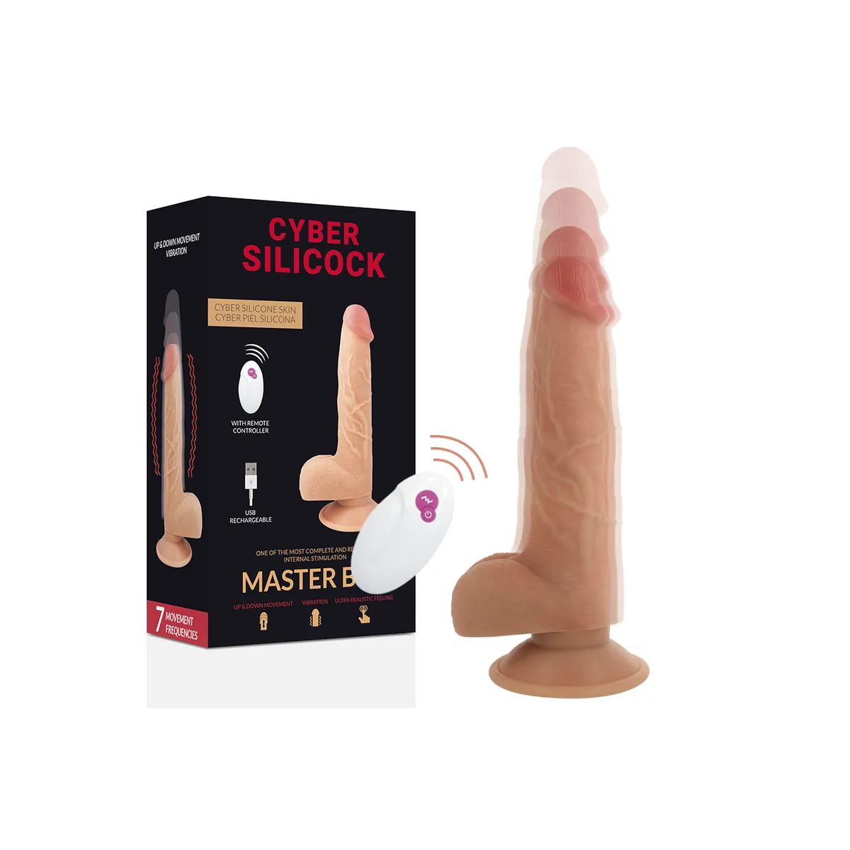 Fernbedienung Realistisch Master Ben 23,88 cm -O- 4,3 cm von Cyber Silicock | Fesselliebe.de