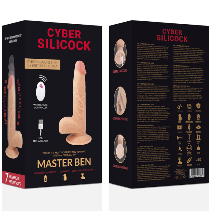 Fernbedienung Realistisch Master Ben 23,88 cm -O- 4,3 cm von Cyber Silicock | Fesselliebe.de