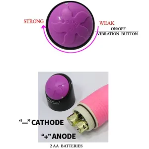 Bunter Sex Realistischer Vibrator Rosa 23 cm von Baile