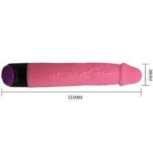 Bunter Sex Realistischer Vibrator Rosa 23 cm von Baile