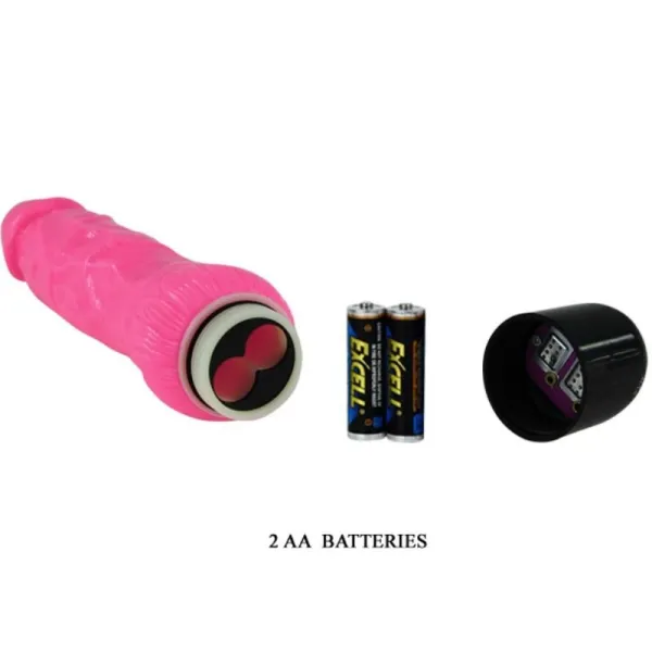 Bunter Sex Realistischer Vibrator Rosa 24 cm von Baile | Fesselliebe.de