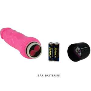 Bunter Sex Realistischer Vibrator Rosa 24 cm von Baile