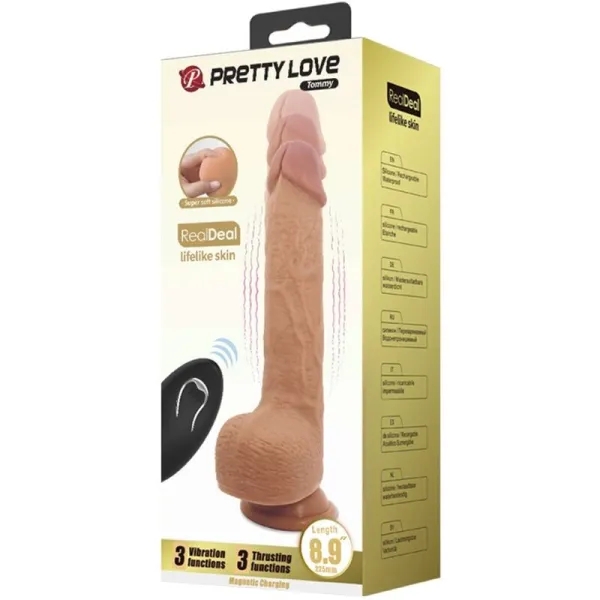 Tommy Realistischer Dildo-Vibrator 22,5 cm von Pretty Love Flirtation | Fesselliebe.de