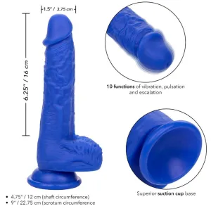 Admiral Sailor Realistischer Dildo-Vibrator Blau von Calexotics