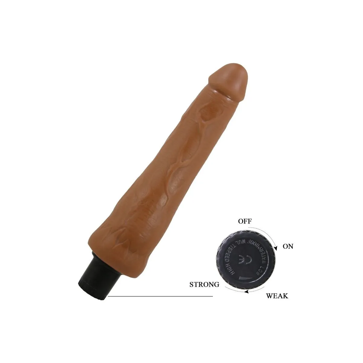 Alfredo Realistischer Vibrator 21,5 cm -O- 4 cm von Pretty Love High Grade | Fesselliebe.de