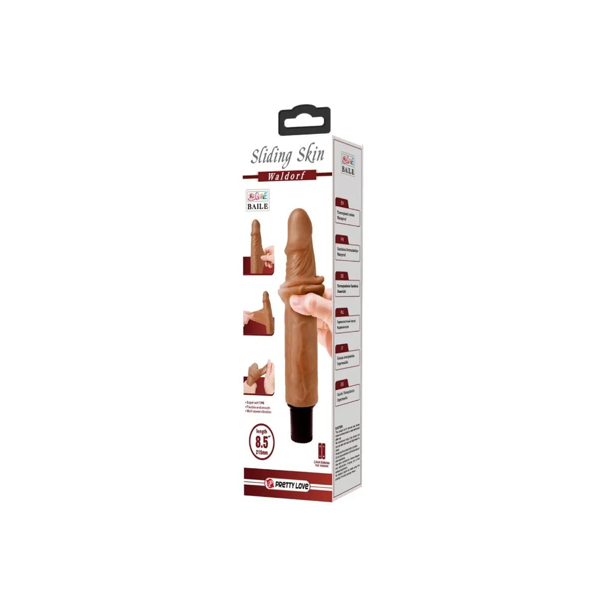 Waldorf Realistischer Vibrator 18 cm -O- 4 cm von Pretty Love High Grade | Fesselliebe.de