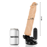 Realistischer Vibrator mit Fernbedienung natürlicher 21 cm -O- 4 cm von Basecock | Fesselliebe.de
