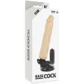 Realistischer Vibrator mit Fernbedienung natürlicher 21 cm -O- 4 cm von Basecock