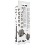 Realistischer Vibrator 2-1 Schwarz 18,5 cm -O- 4 cm von Basecock | Fesselliebe.de
