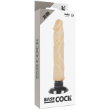 Realistischer Vibrator 2-1 natürlich 20 cm -O- 4 cm von Basecock | Fesselliebe.de