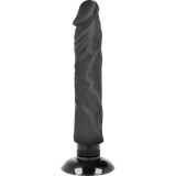 Realistischer Vibrator 2-1 Schwarz 20 cm -O- 4 cm von Basecock | Fesselliebe.de